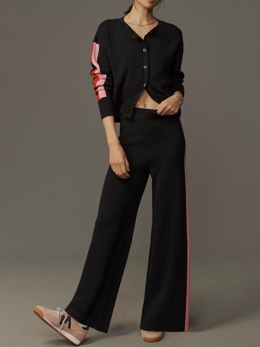 NWT Fab MAEVE Side Stripe Knit Set XXS XS